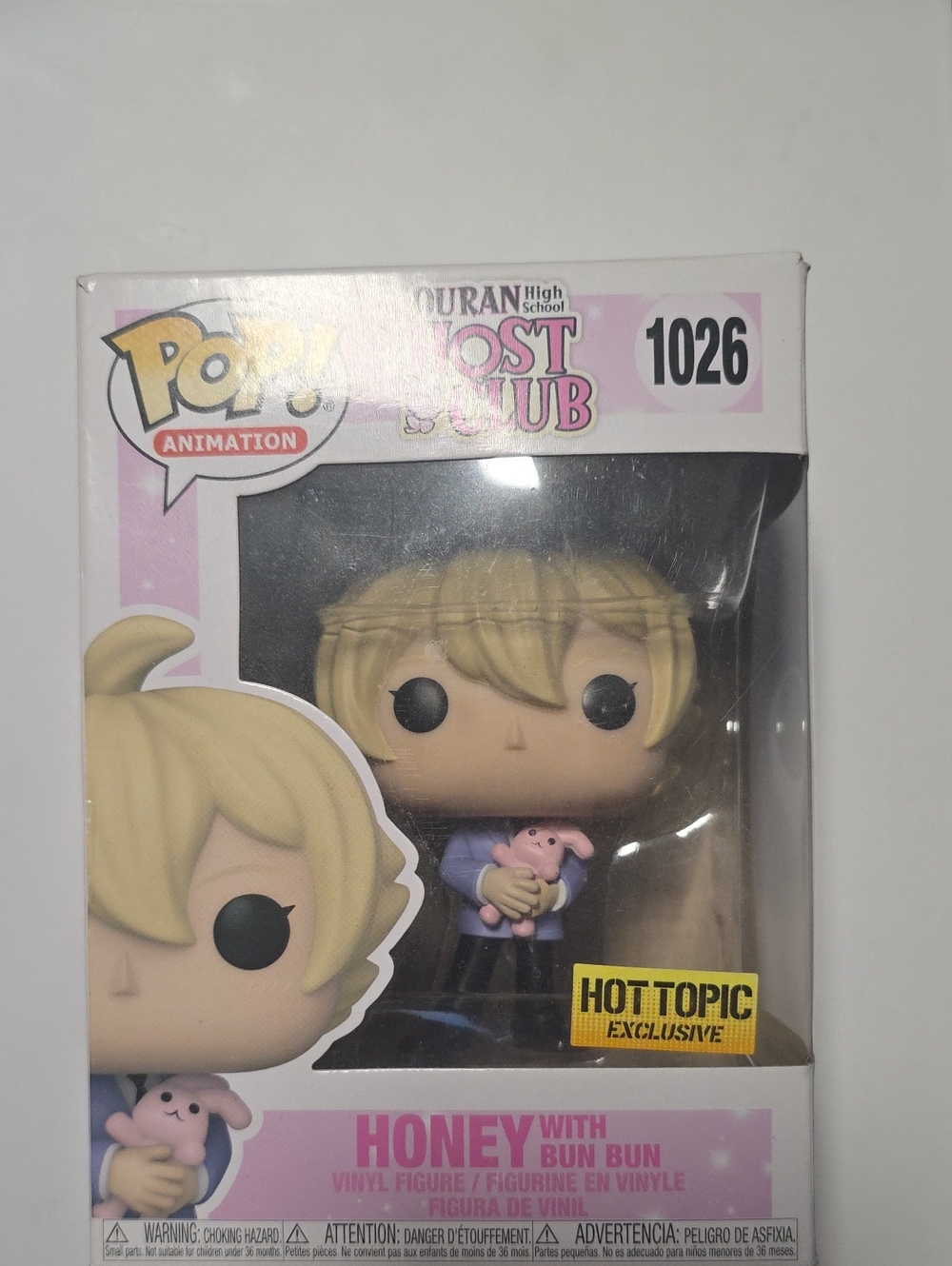 Funko Pop! Animation Honey with Bun Bun #1026 - Blonde & Pink Hot Topic Ouran